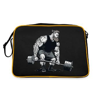Viking Fitness Motif Norseman Guerrier Viking - Sac Retro - noir/or - Dos