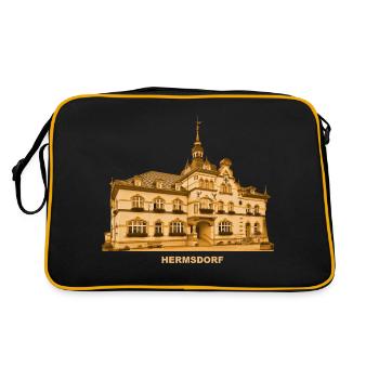 Hermsdorf Town Hall Thuringia Saale Holzland - Retro Bag - black/gold - Back