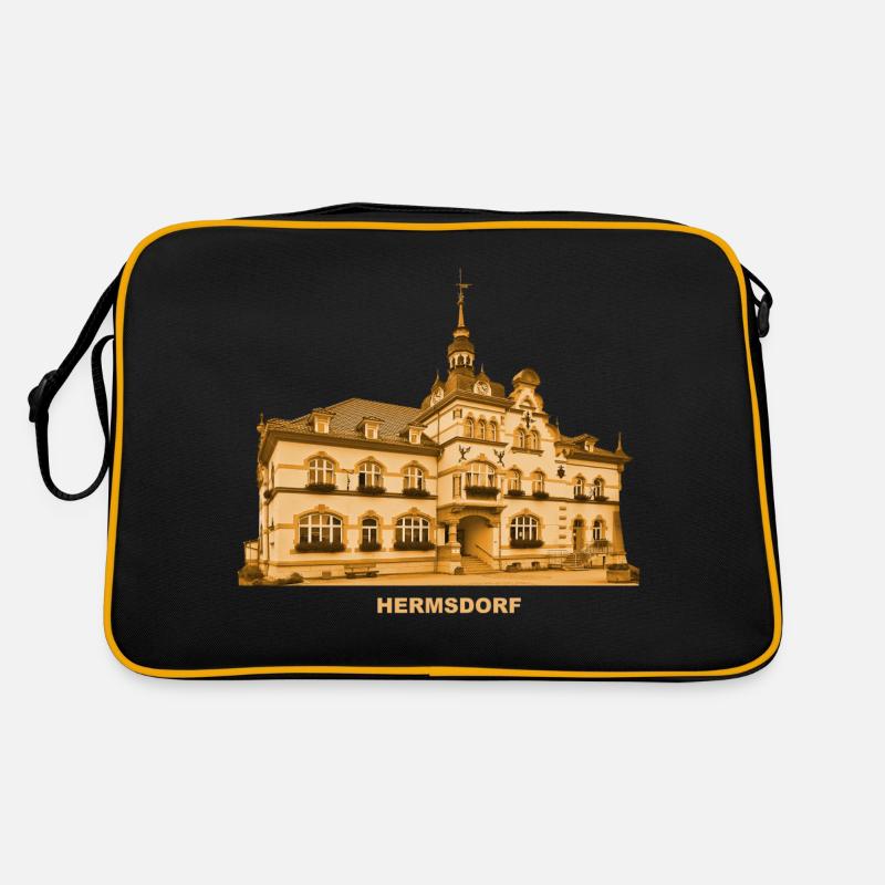 Hermsdorf Town Hall Thuringia Saale Holzland Retro Bag