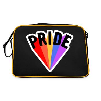 PRIDE LGBTQ+ MOTIFS - Retro Bag - black/gold - Back