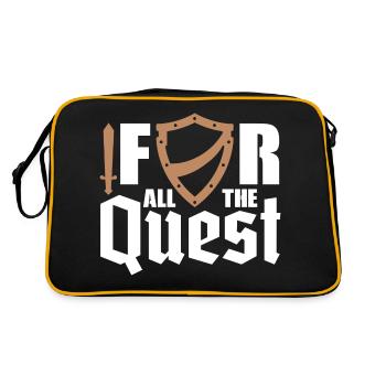 For all the Quest | Foam Weapon | Larper - Retro Bag - black/gold - Back
