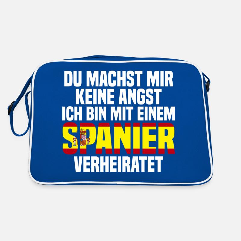 Du machst mir Keine Angst ich bin mit einem Spanie Retro Tasche