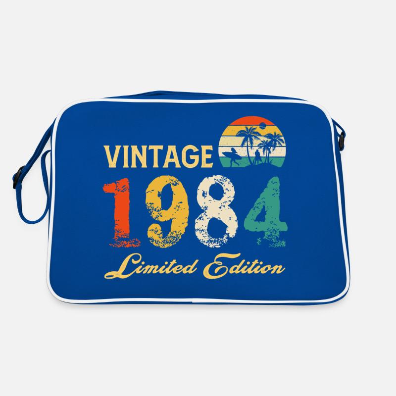 Vintage 1984 Edition Limitée Made In 1984 Anniversaire Sac Retro
