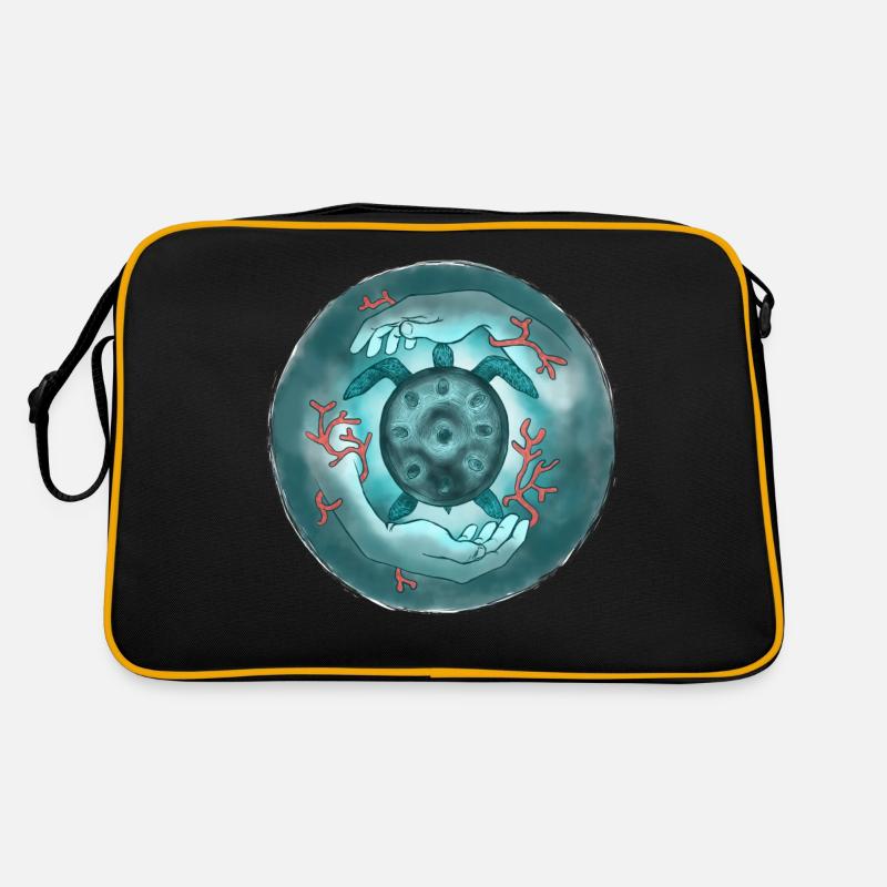 My Turtle - Retro Bag - black/gold