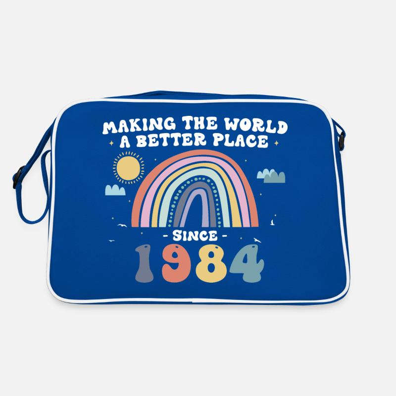 Die Welt zu einem besseren Ort machen seit 1984, 39. Retro Tasche
