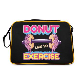 Calisthenics Street Workout Park Fitness Training - Retro Tasche - Schwarz/Gold - Hinten
