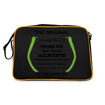 UncleBillSnakeOil - Retro Bag - black/gold - Back