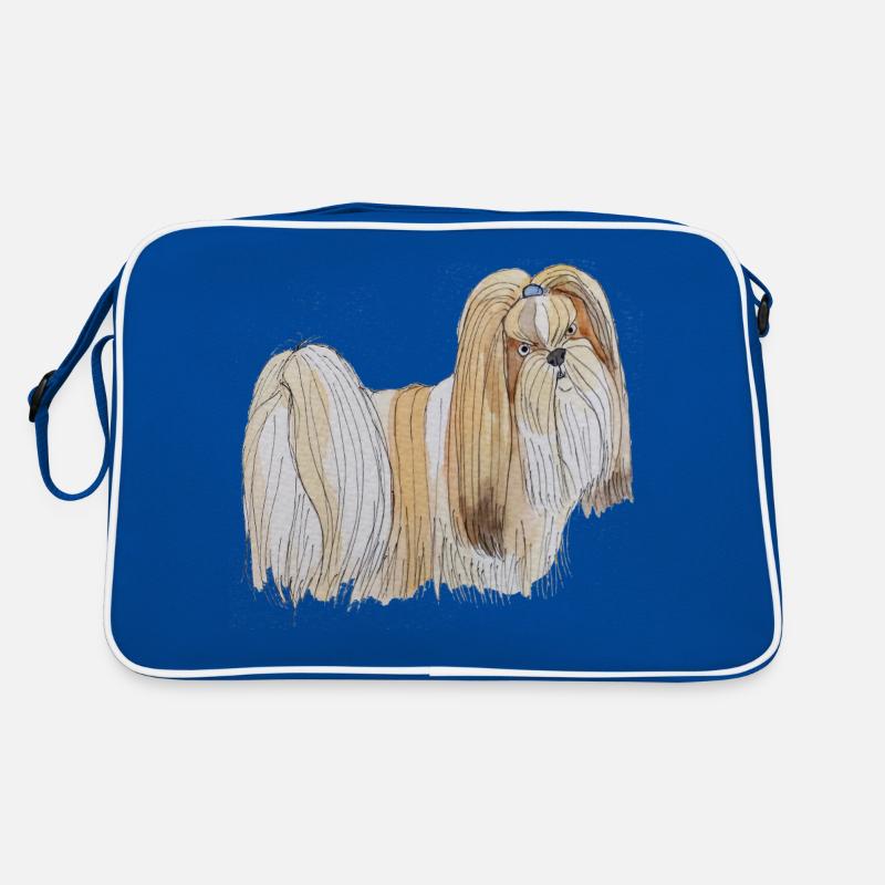 Lhasa Apso Spaß Retro Tasche