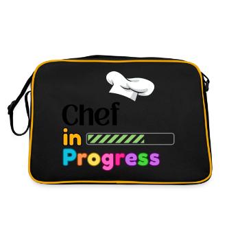 Chef In Progress Cooking Student - Retro Bag - black/gold - Back