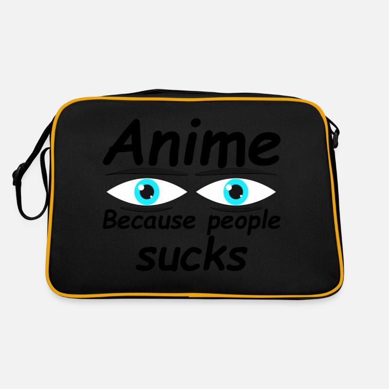 Anime because people sucks Retro Tasche