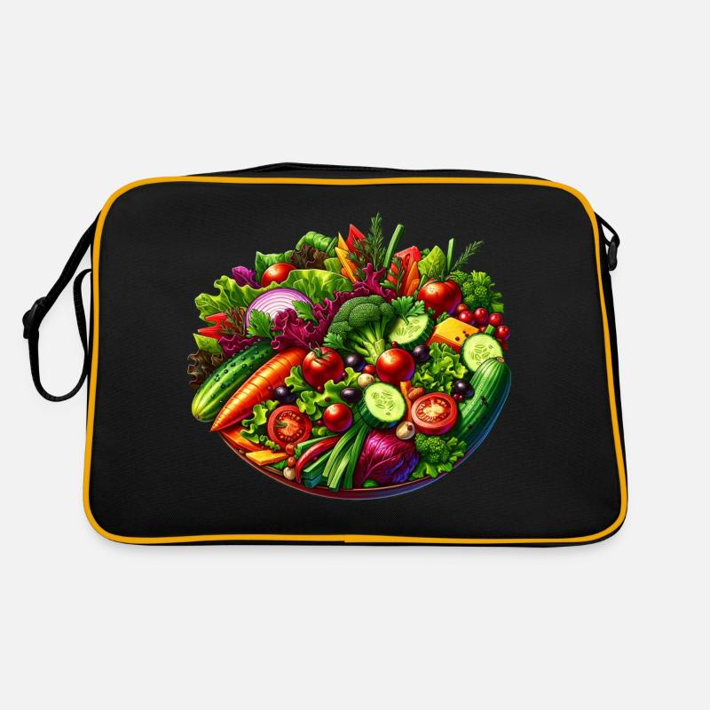 Gesund essen Retro Tasche
