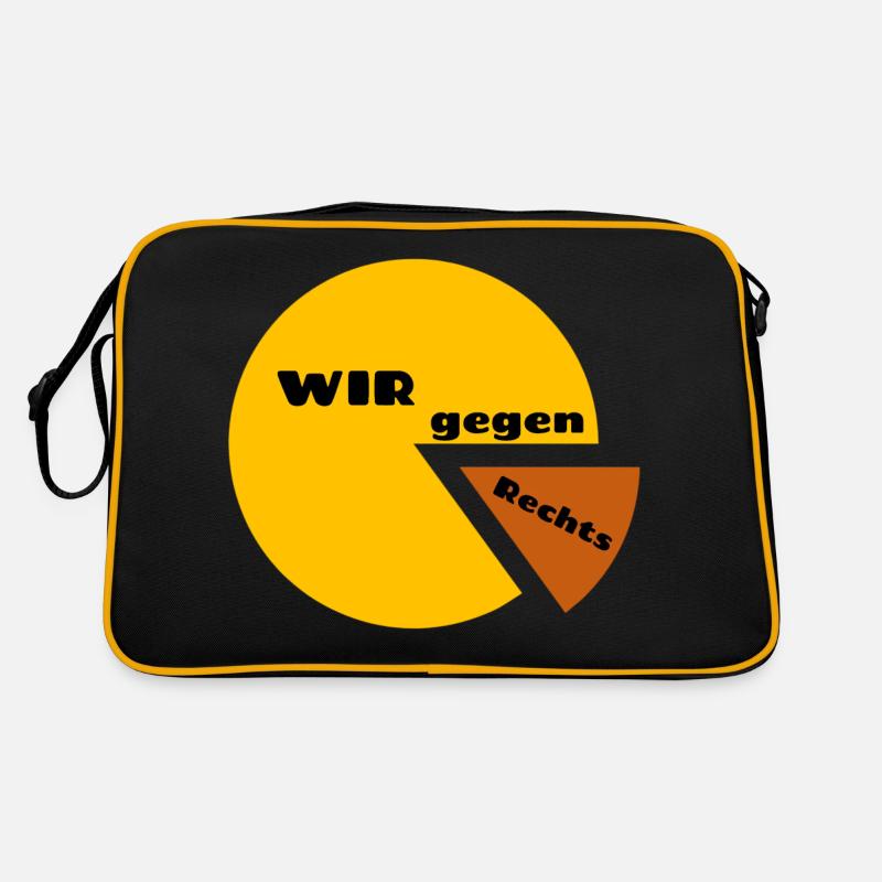 WE against the Right - Statement against Intolerance Retro Bag