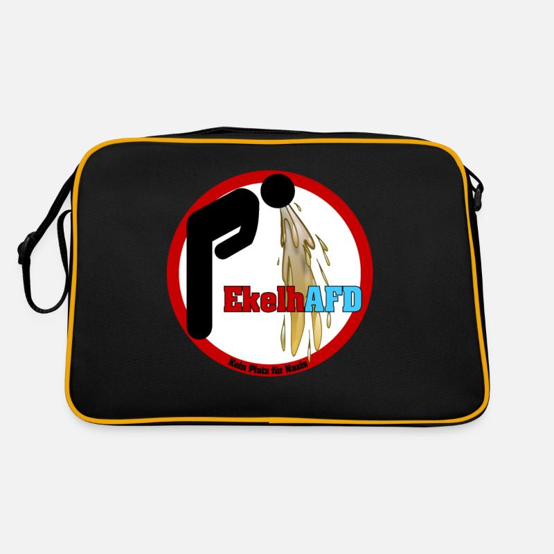 Ekelhafd Anti-AfD Retro Tasche