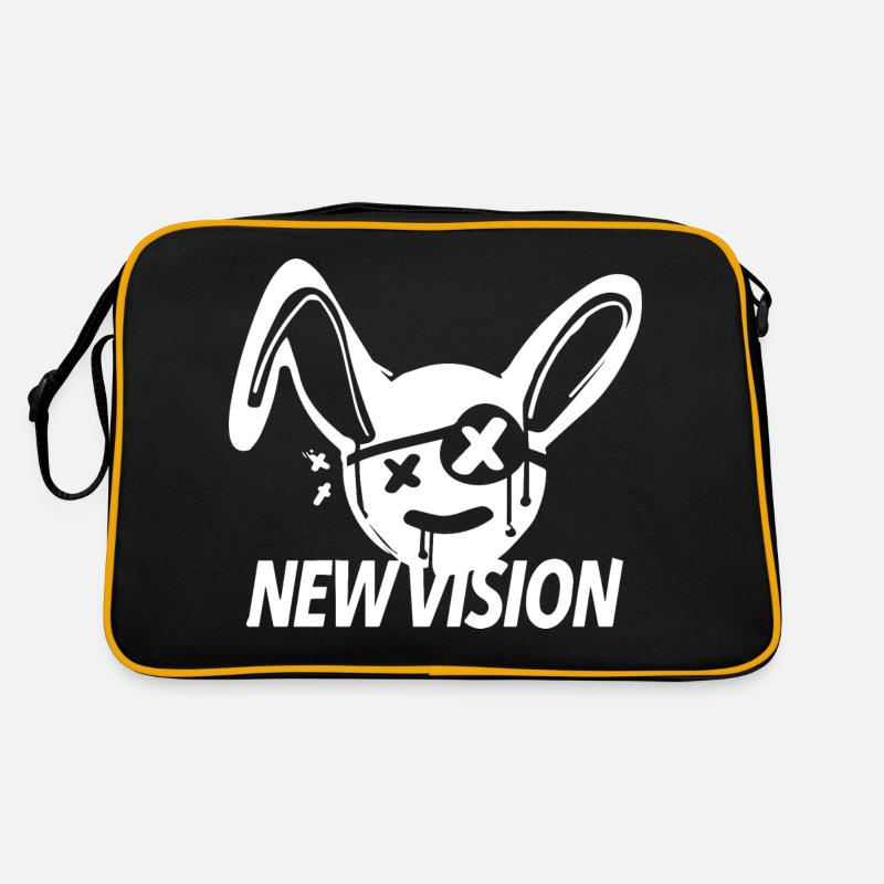 rabbit, new vision, sprüche Retro Tasche