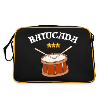 batucada, percussion, tambour - Sac Retro - noir/or - Dos