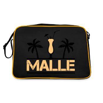 malle - Sac Retro - noir/or - Dos
