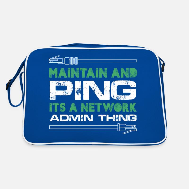 Maintain And Ping It's A Network Admin Thing Retro Tasche