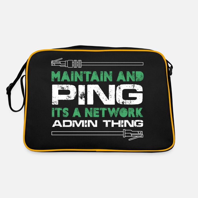 Maintain And Ping It's A Network Admin Thing Retro Tasche