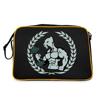 Carrossier Jaguar - Sac Retro - noir/or - Dos
