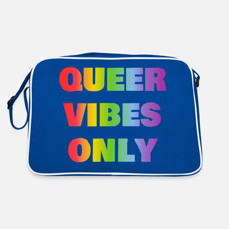 Nur queere Vibes Retro Tasche