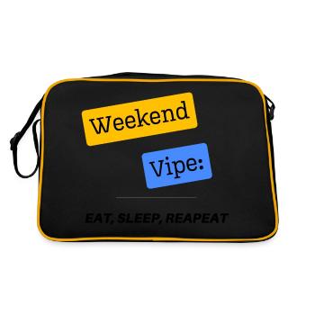Weekend - Retro Bag - black/gold - Back