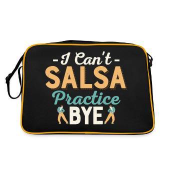 Je ne peux pas pratiquer la salsa. Salsa Danse Musique latine - Sac Retro - noir/or - Dos