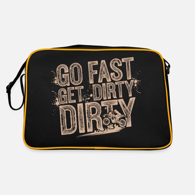 Abenteuer und Geschwindigkeit Retro Tasche