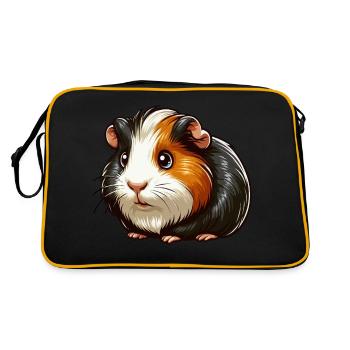 Guinea pig fur - Retro Bag - black/gold - Back