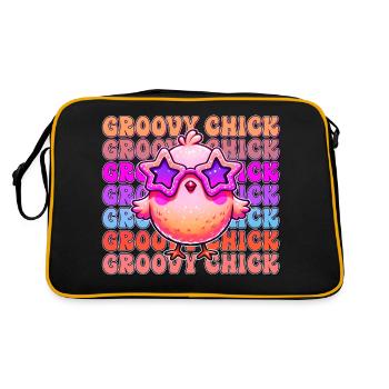 Easter Easter Bunny Easter Eve Easter Sunday Easter Egg Spring - Retro Bag - black/gold - Back