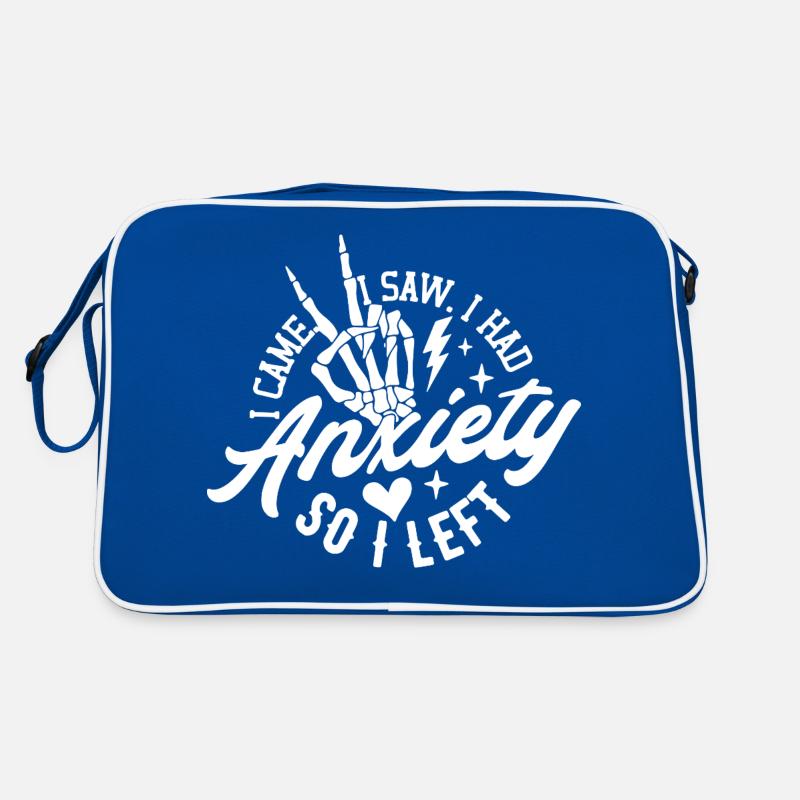 Ich kam, ich sah, ich hatte Angst, also ging ich Retro Tasche