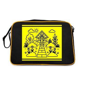 Allotment Garden Nature - Retro Bag - black/gold - Back
