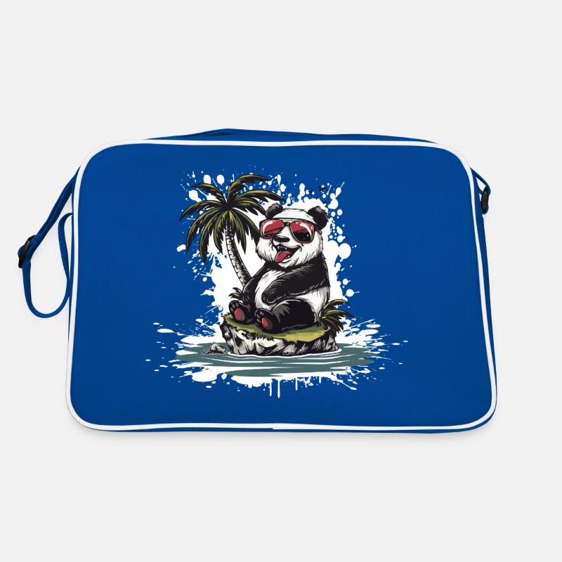 Panda Island Palm Tree Retro Bag