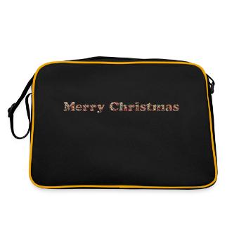 Merry Christmas ornament - Retro Bag - black/gold - Back