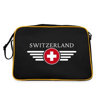 Découvrez la Suisse avec un T-Shirt unique - Sac Retro - noir/or - Dos