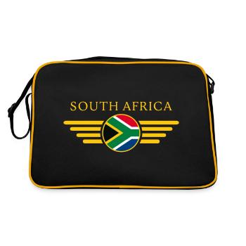 J’aime l’Afrique du Sud, T-Shirt Design Style Élégance - Sac Retro - noir/or - Dos