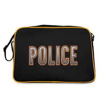 Police Silver-Orange - Retro Bag - black/gold - Back