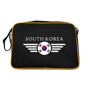 Corée du Sud, Corée du Sud - Sac Retro - noir/or - Dos