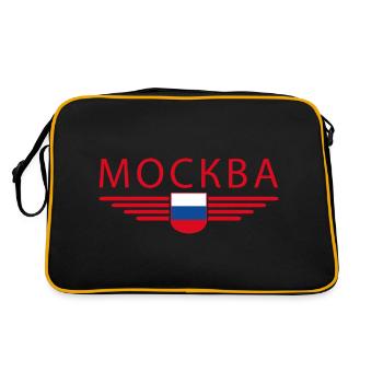 Moscow T-Shirt – Metropolis of Elegance - Retro Bag - black/gold - Back