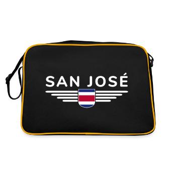 San José T-Shirt – Costa Rica Vibes - Retro Bag - black/gold - Back