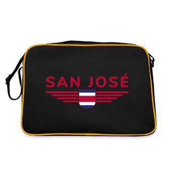 San José T-Shirt – Costa Rica Vibes - Retro Bag - black/gold - Back