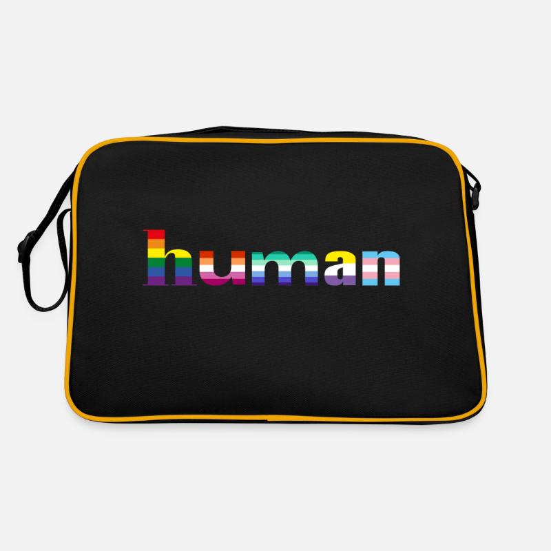 Unity in Diversity - Retro Tasche - Schwarz/Gold