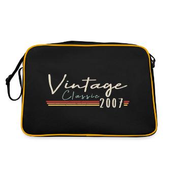 Vintage Original since 2007 Birthday Retro 2007 - Retro Bag - black/gold - Back