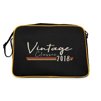Vintage Original since 2018 Birthday Retro 2018 - Retro Bag - black/gold - Back