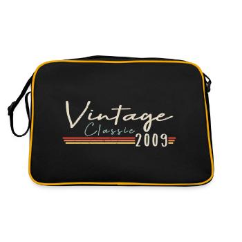 Vintage Original depuis 2009 Anniversaire Rétro - Sac Retro - noir/or - Dos