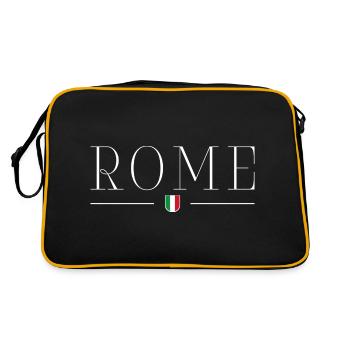 Rome, Italie T-shirt design de style - Sac Retro - noir/or - Dos