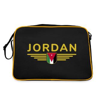 Jordan Amman Fan Outfit T-Shirt Design Gift - Sac Retro - noir/or - Dos