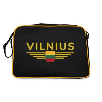 T-shirt Vilnius – Déclaration élégante - Sac Retro - noir/or - Dos
