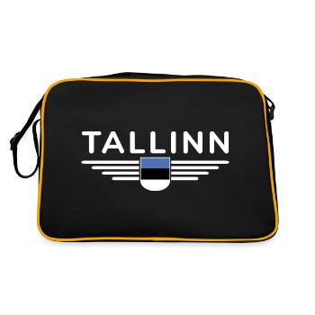 Tallinn T-Shirt – Pour les fans de la capitale - Sac Retro - noir/or - Dos