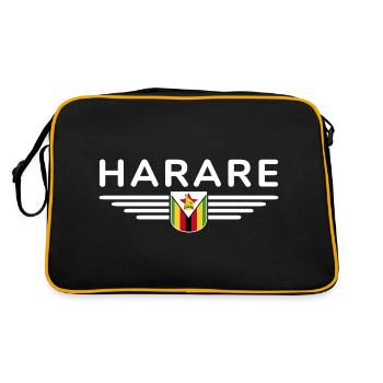 T-shirt Harare pour les fans du Zimbabwe - Sac Retro - noir/or - Dos