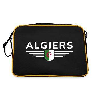Algiers Design – Capital of Algeria - Retro Bag - black/gold - Back